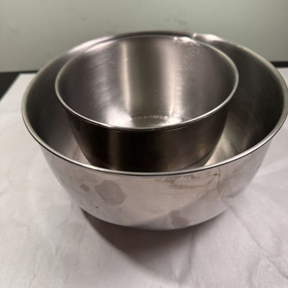 Vintage Sunbeam Mixmaster 12 Speed Mixer Metal Mixing Bowls Steel USA Original